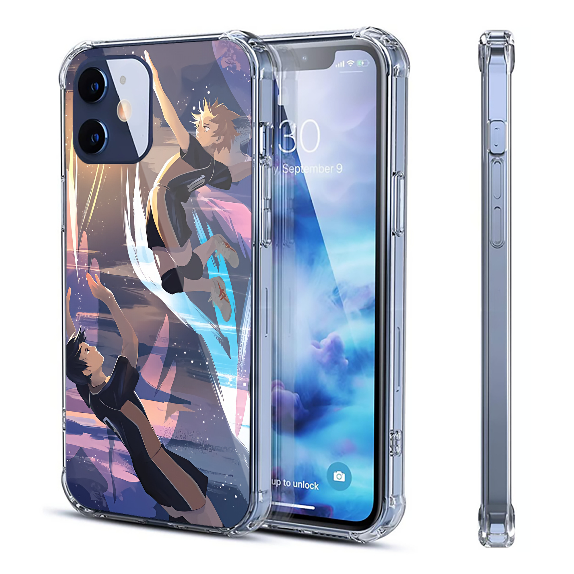 （画像用） ハイキュー!! Haikyu!! 【iPhone 12シリーズ対応】透明スマホケース（クリアソフトケース）